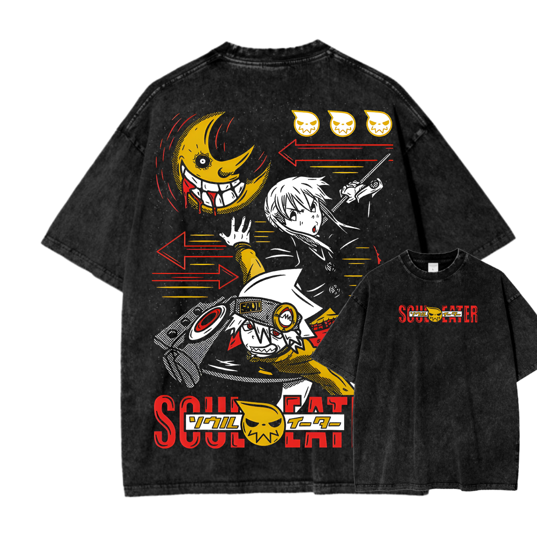  Soul Eater Unisex Fit Washed T-Shirt 2502010316