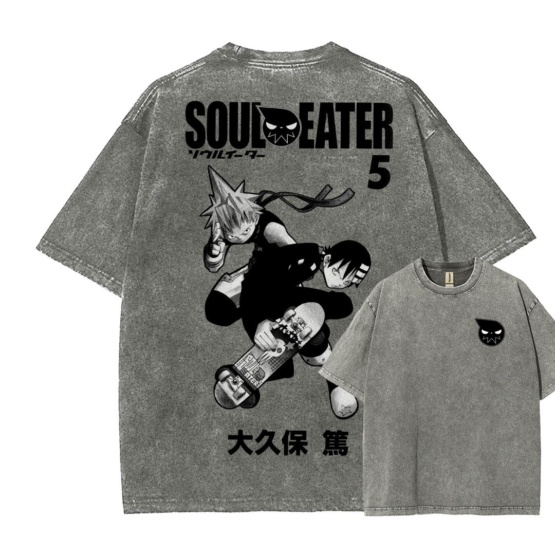 Soul Eater Unisex Fit Washed T-Shirt 2502010413