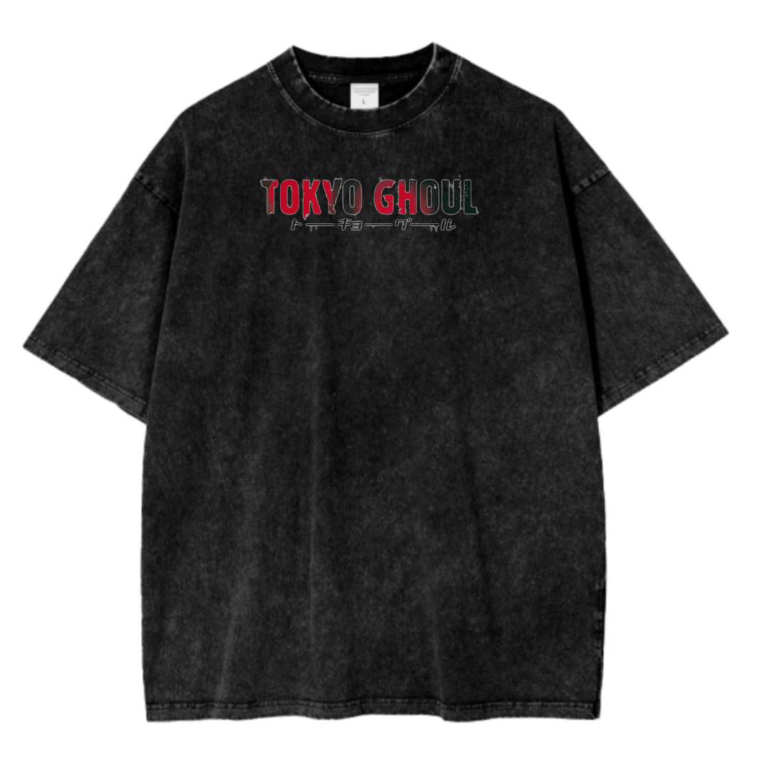 TOKYO GHOUL V ACID WASH TEE