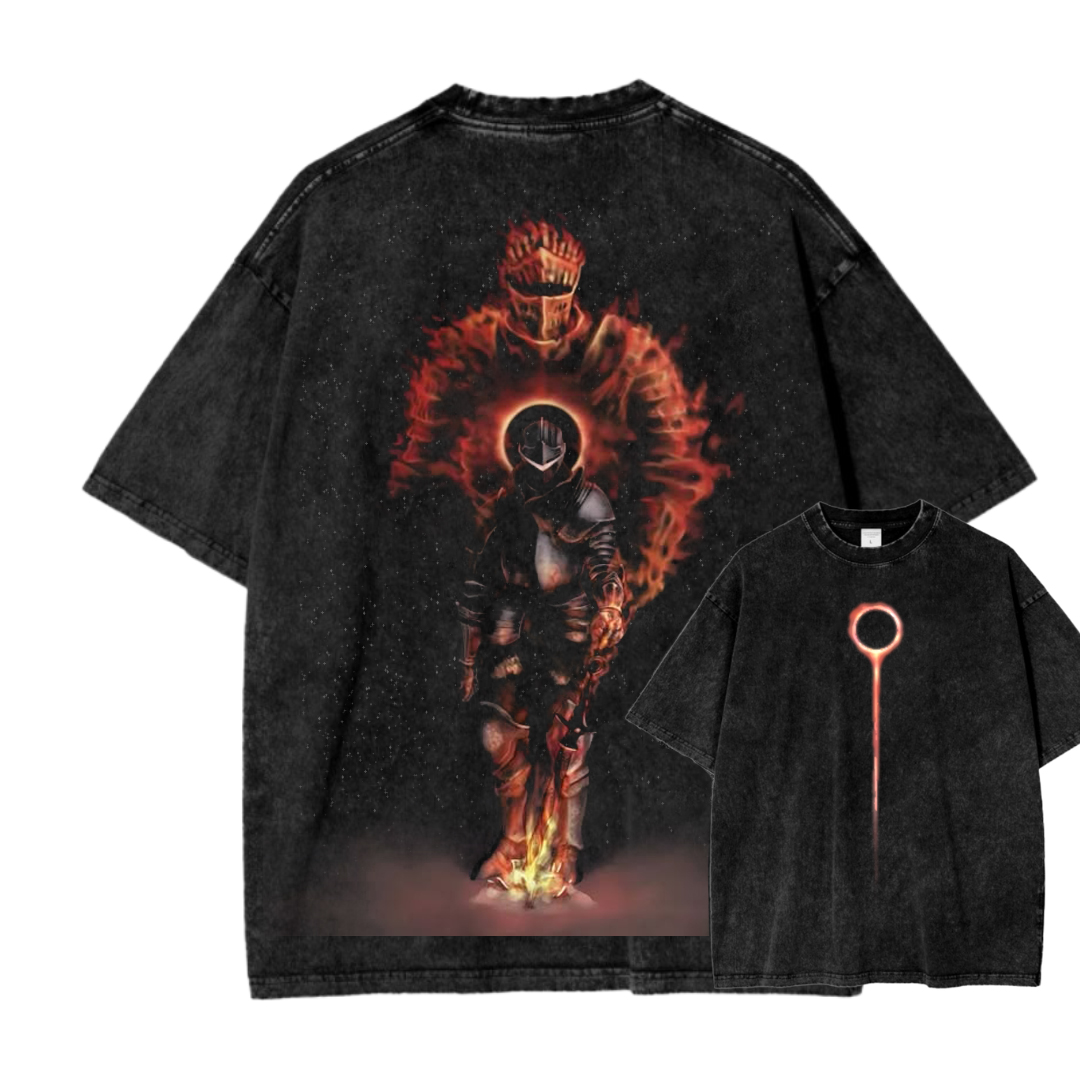Dark Souls Unisex Fit Washed T-Shirt 2503003276