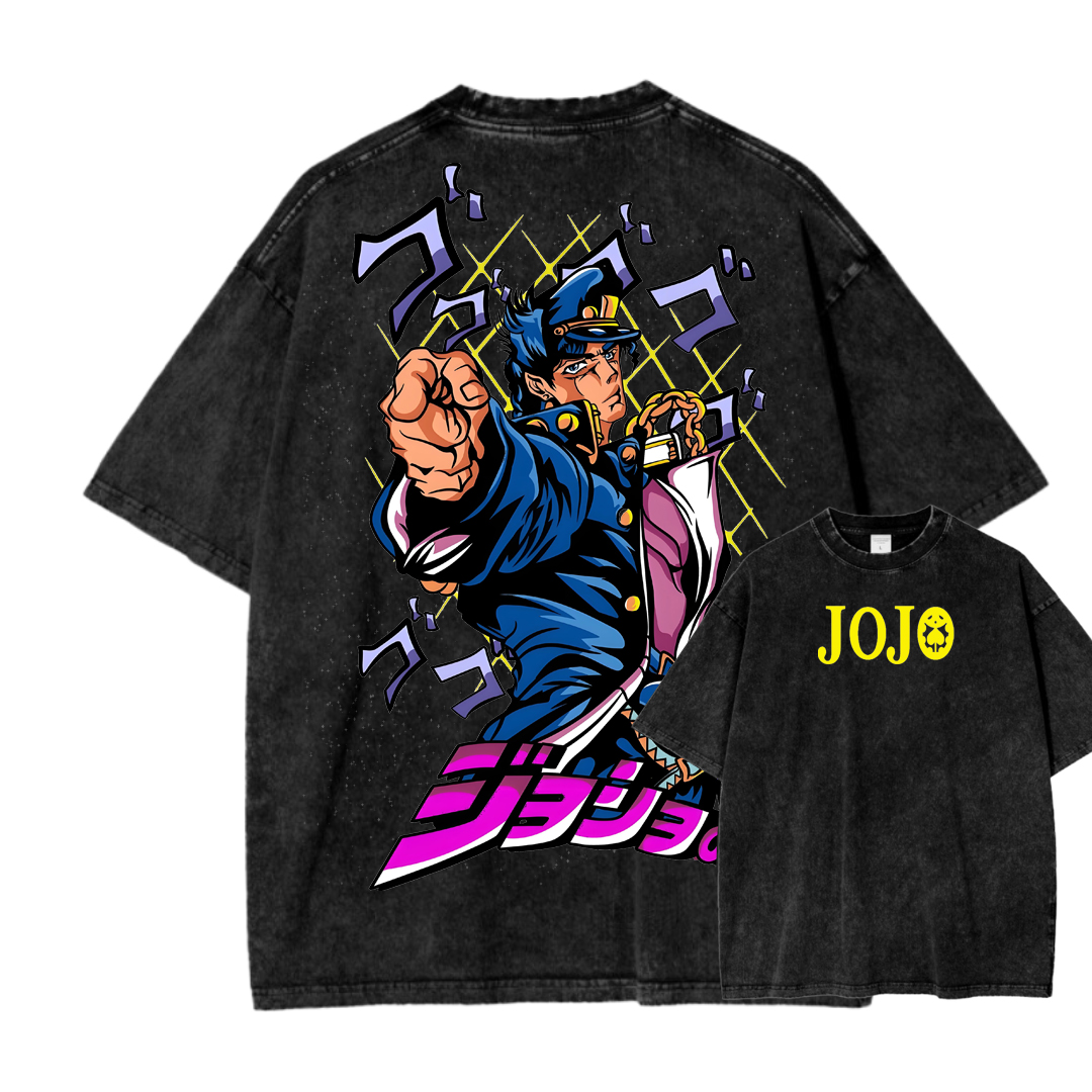 Jojo's Bizarre Adventure Unisex Fit Washed T-Shirt 2503003238
