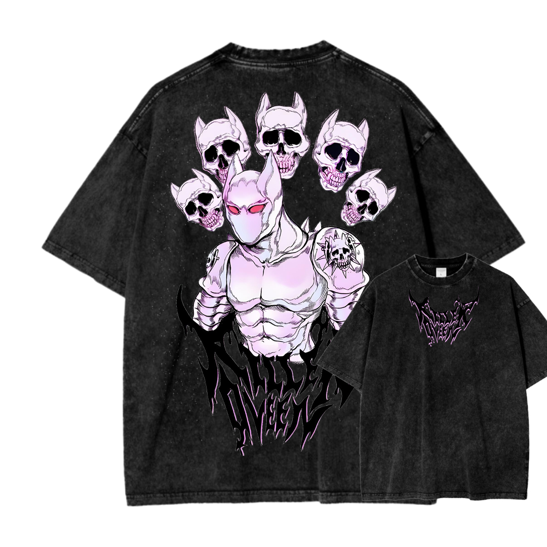 Jojo's Bizarre Adventure Unisex Fit Washed T-Shirt 2503003239