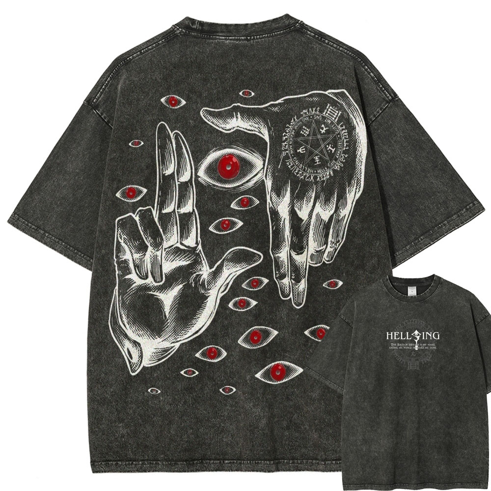 Hellsing Unisex Ultimate Vampire Unisex Fit Washed T-Shirt 2502000100