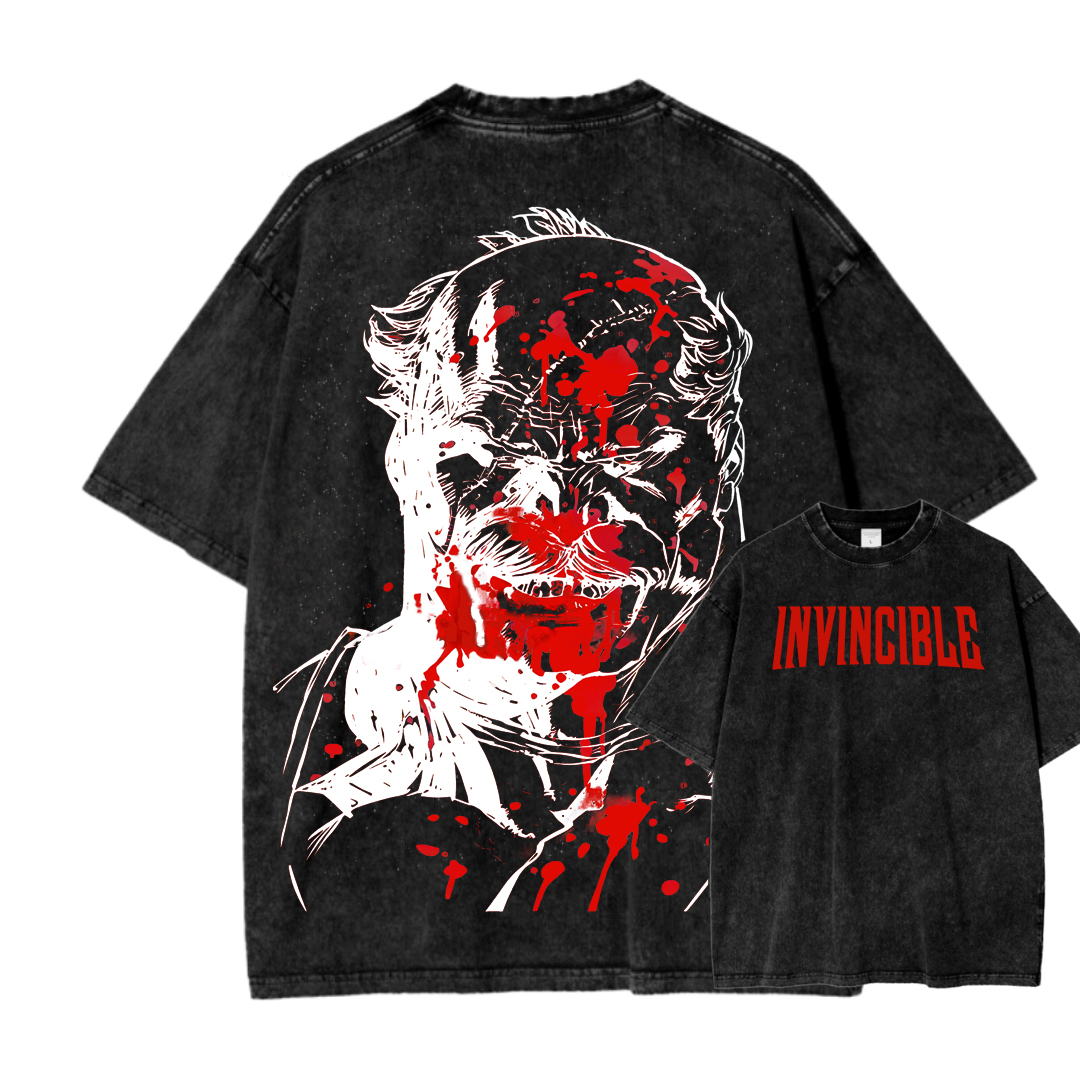 Invincible Unisex Fit Washed T-Shirt 2503009491
