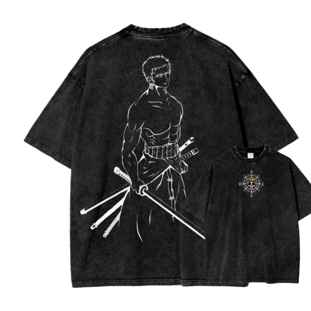 ONE PIECE VII STREETWEAR WASH TEE