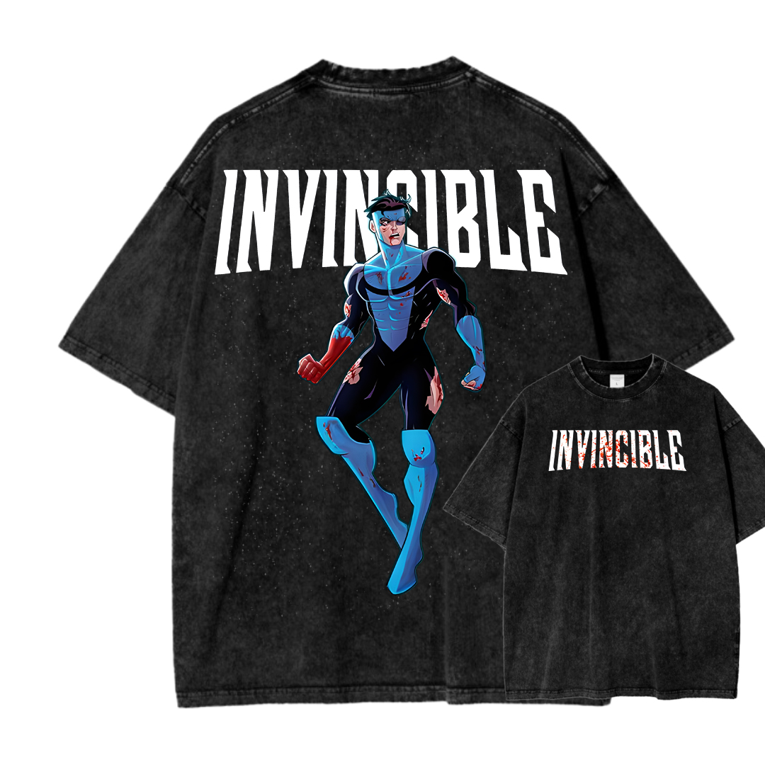 Invincible Unisex Fit Washed T-Shirt 2503010122
