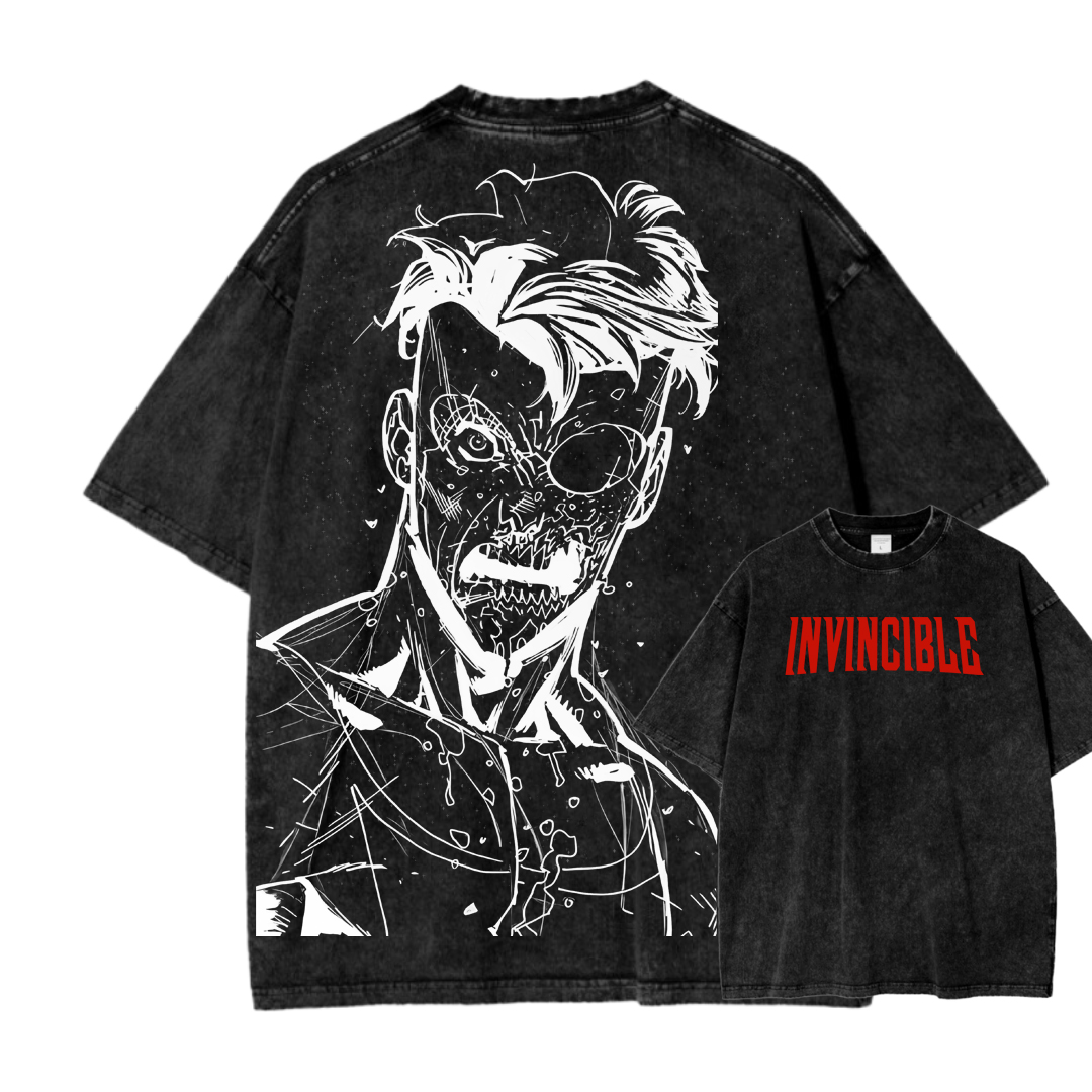 Invincible Unisex Fit Washed T-Shirt 2503011992