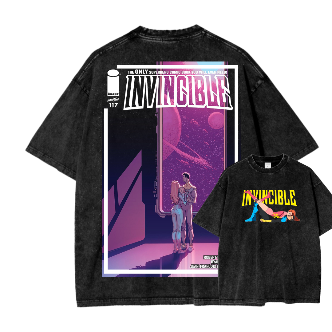 Invincible Unisex Fit Washed T-Shirt 2503012049