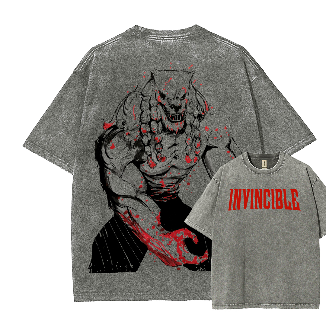 Invincible Unisex Fit Washed T-Shirt 2503011977