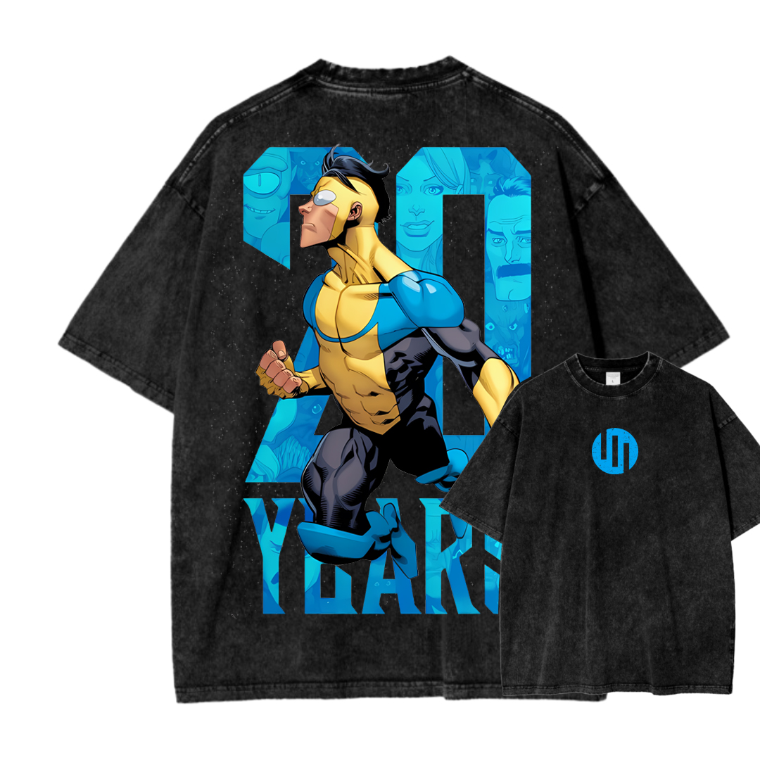 Invincible Unisex Fit Washed T-Shirt 2503012625