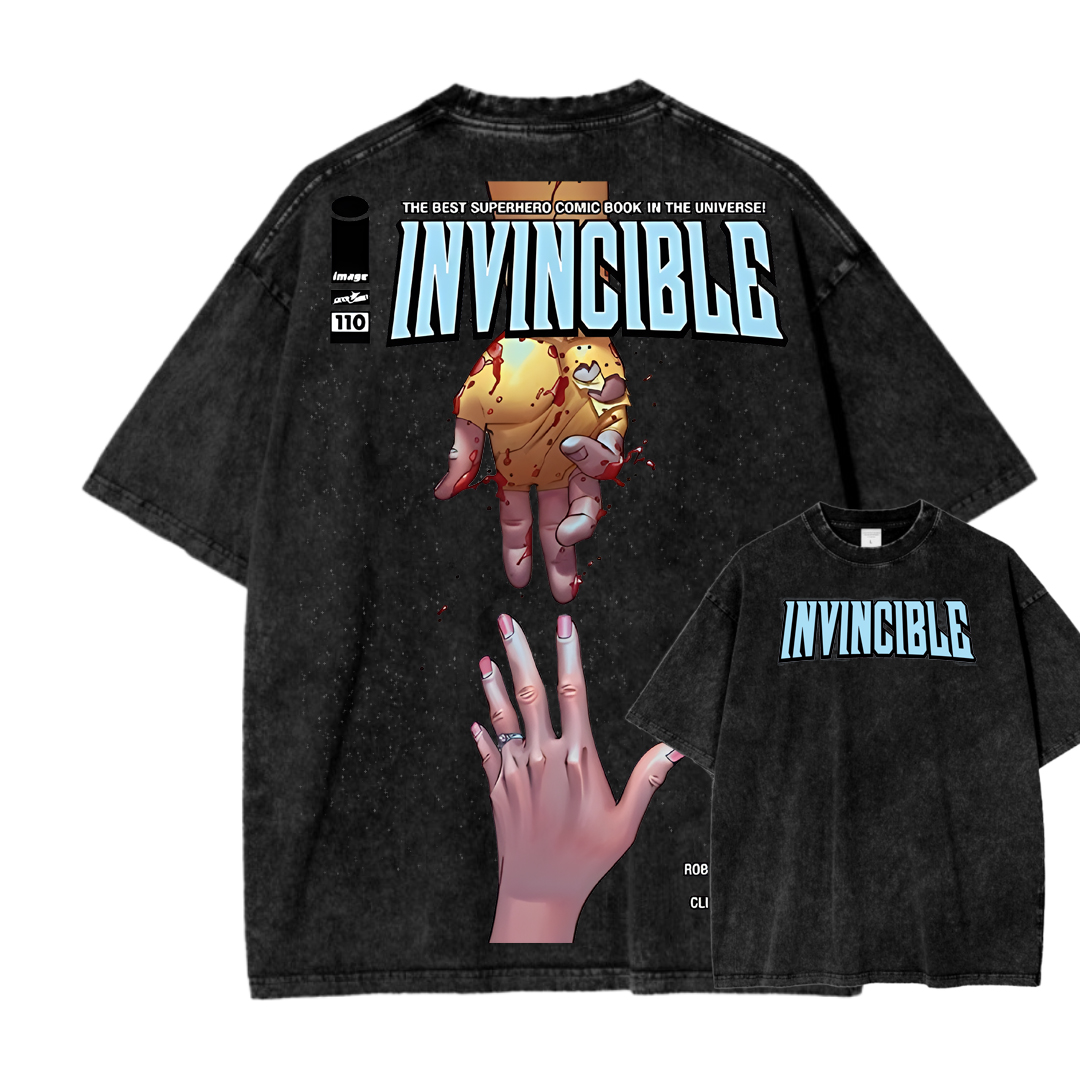 Invincible Unisex Fit Washed T-Shirt 2503012754
