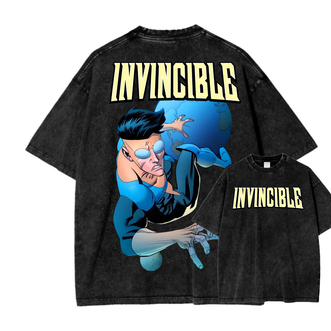 Invincible Unisex Fit Washed T-Shirt 2503013127