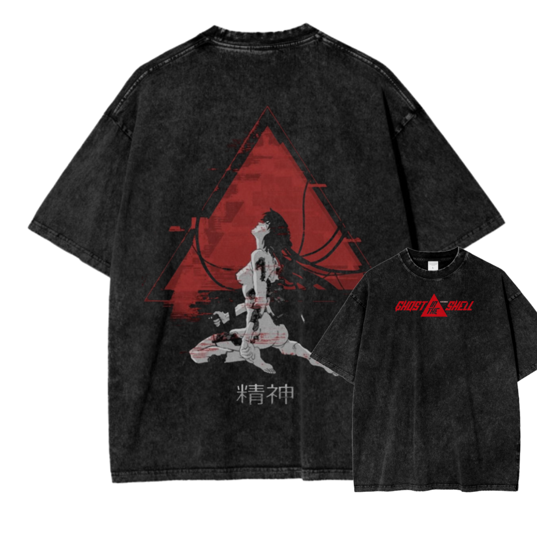 GHOST IN THE SHELL VI ACID WASH TEE