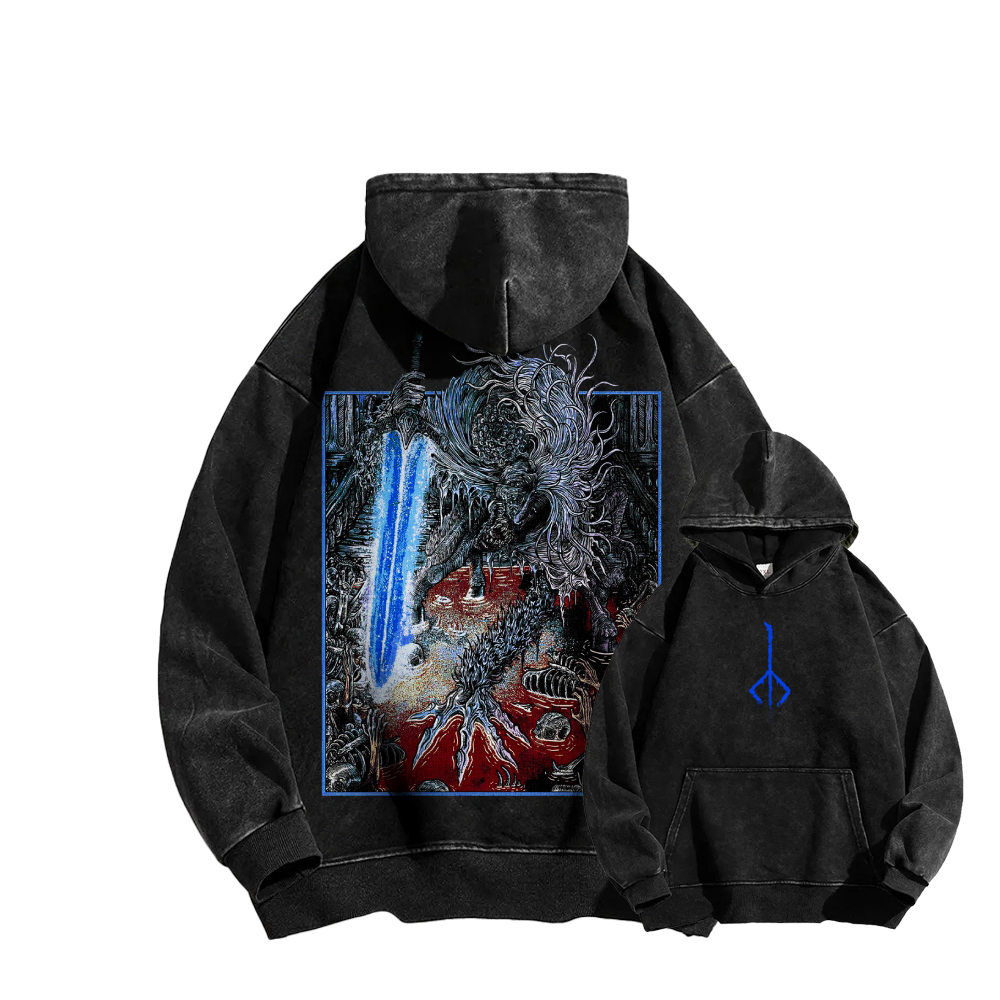 Casual Washed Hoodie 2507012082