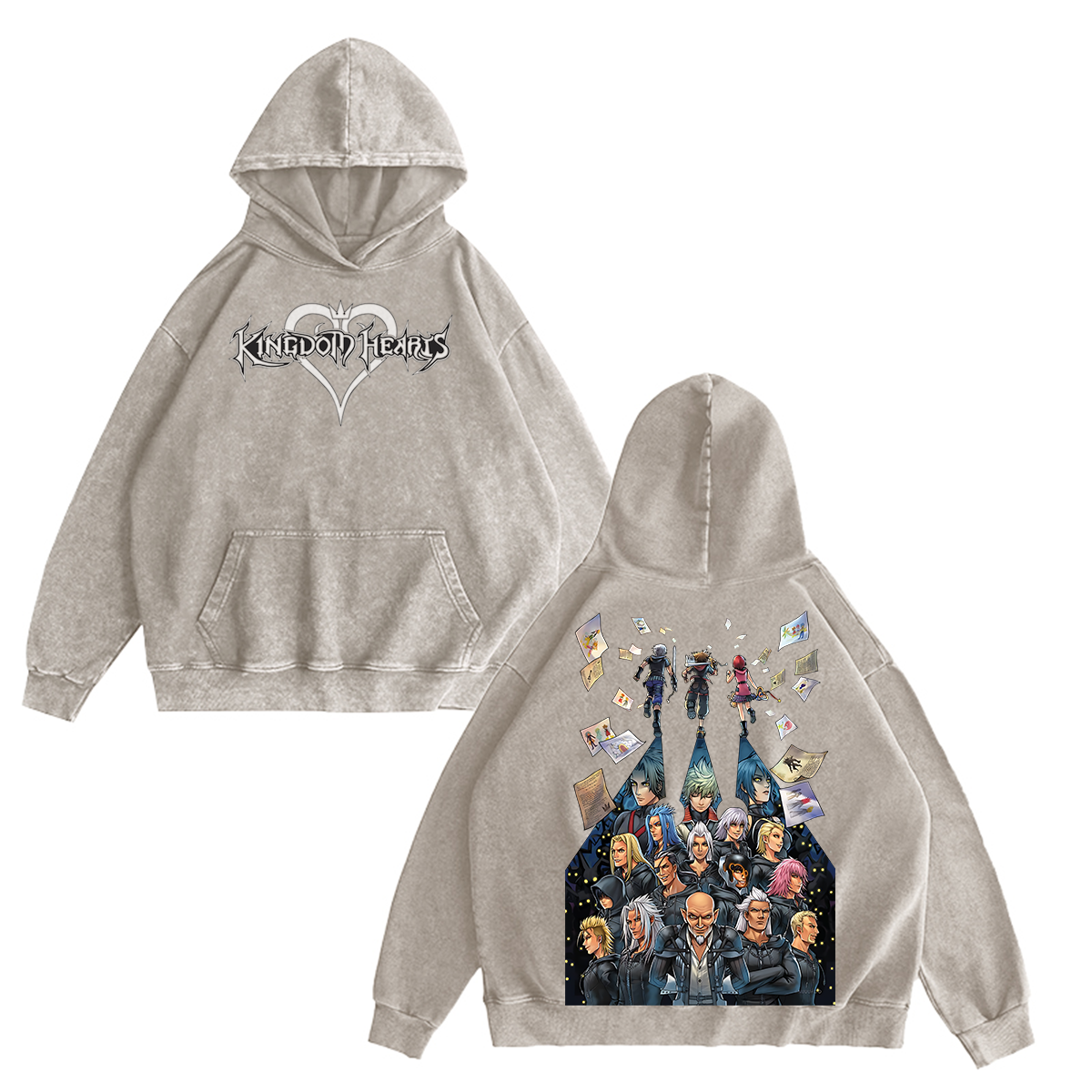 Kingdom Hearts Washed T-shirt/Hoodie