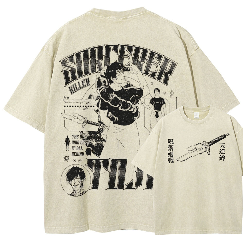 Demon Slayer: Kimetsu no Yaiba Unisex Fit Washed T-Shirt 2502003526