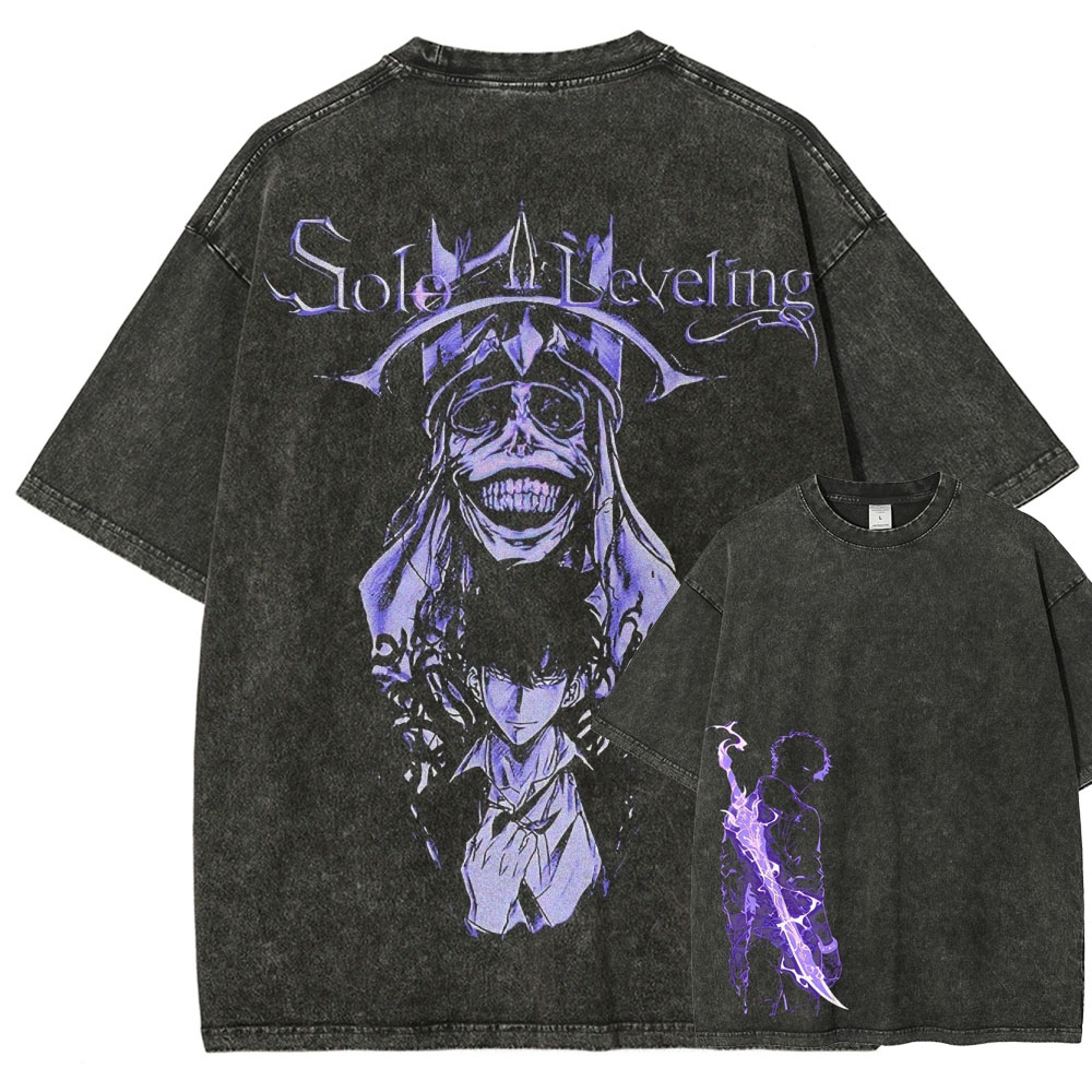 solo leveling Unisex Fit Washed T-Shirt 2502004280