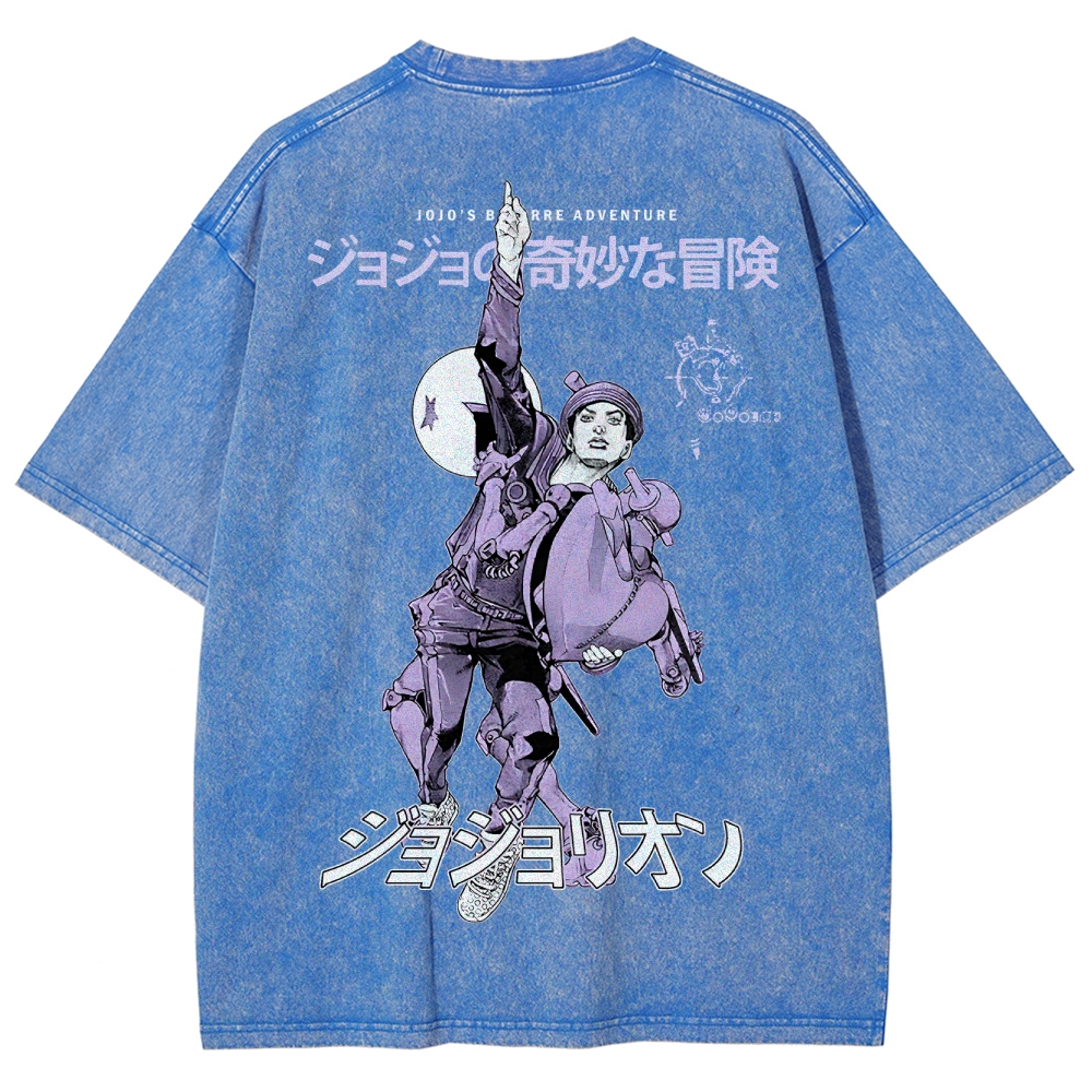 Jojo's Bizarre Adventure Unisex Fit Washed T-Shirt 2503001672