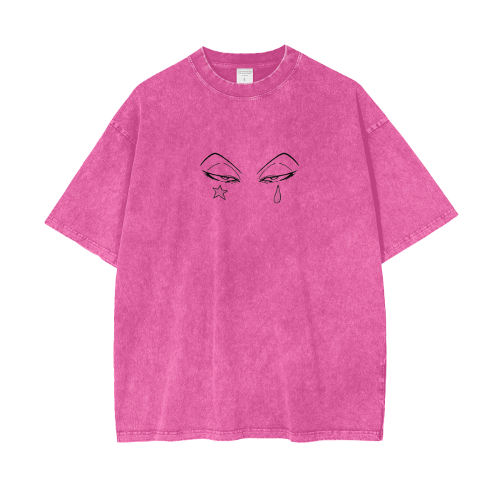 Hisoka Streetwear Shirt Pink Washed