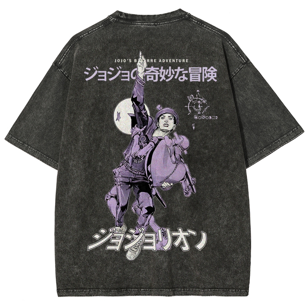 Jojo's Bizarre Adventure Unisex Fit Washed T-Shirt 2503001672
