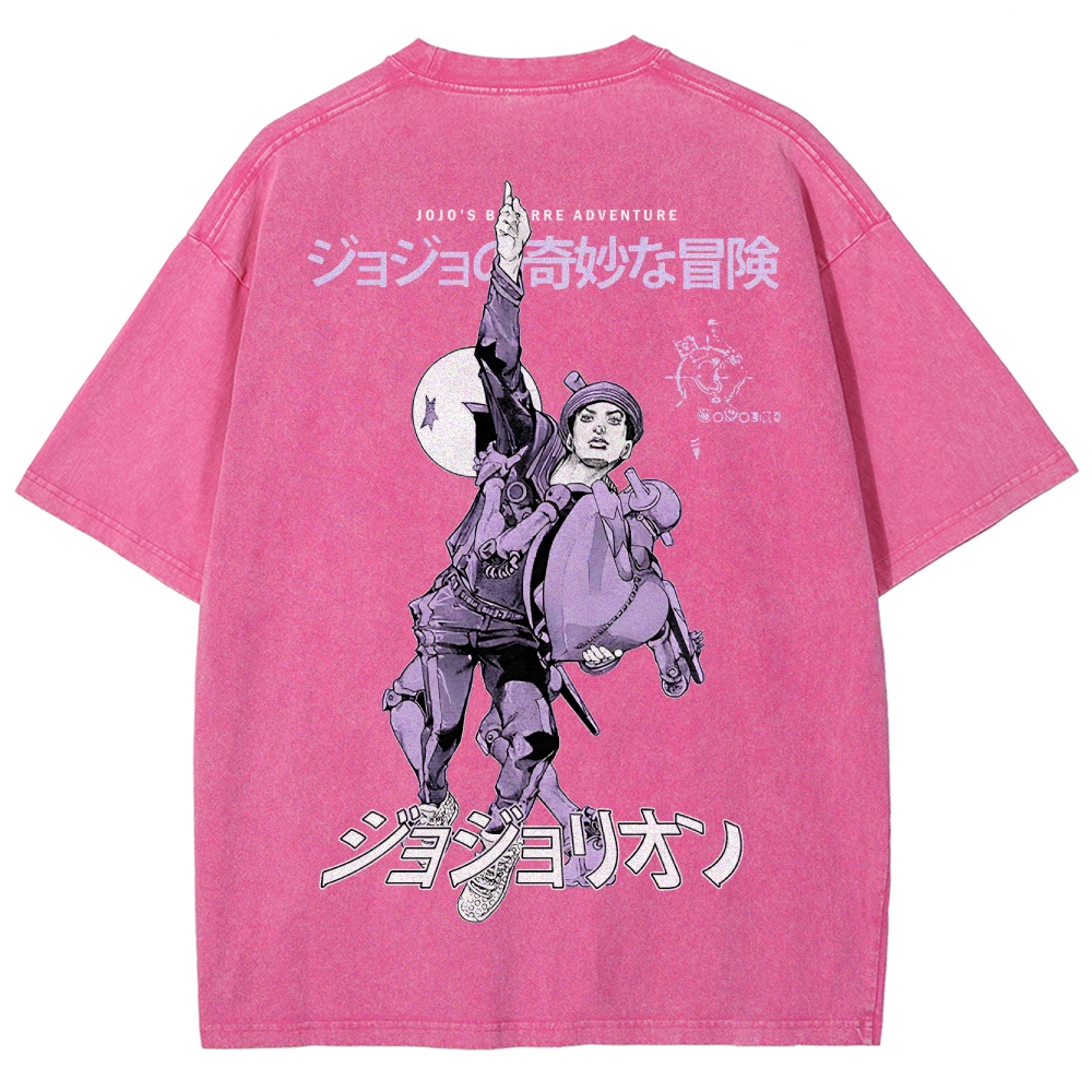 Jojo's Bizarre Adventure Unisex Fit Washed T-Shirt 2503001672