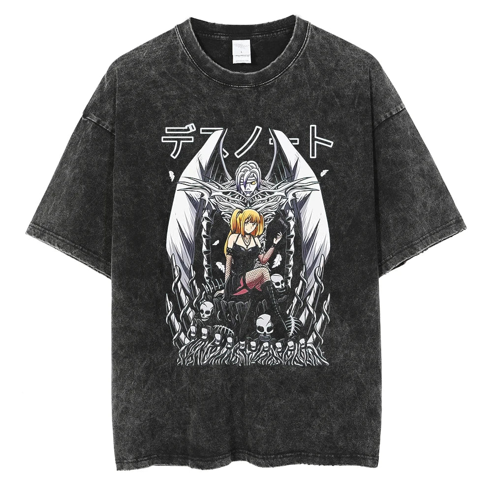 Death Note Misa Gothic Idol Oversized Vintage T-Shirt