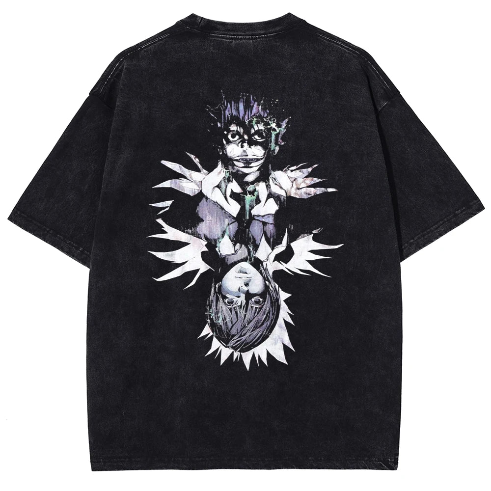 Death Note Shinigami Duo Oversized Vintage Shirt