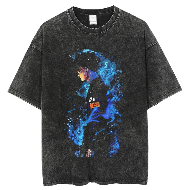 Blue Lock Isagi Goal Hunter Oversized Vintage T-Shirt