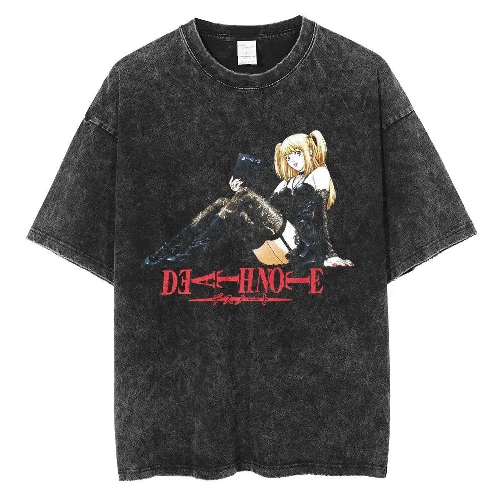 Death Note Misa Kira's Angel Oversized Vintage T-Shirt