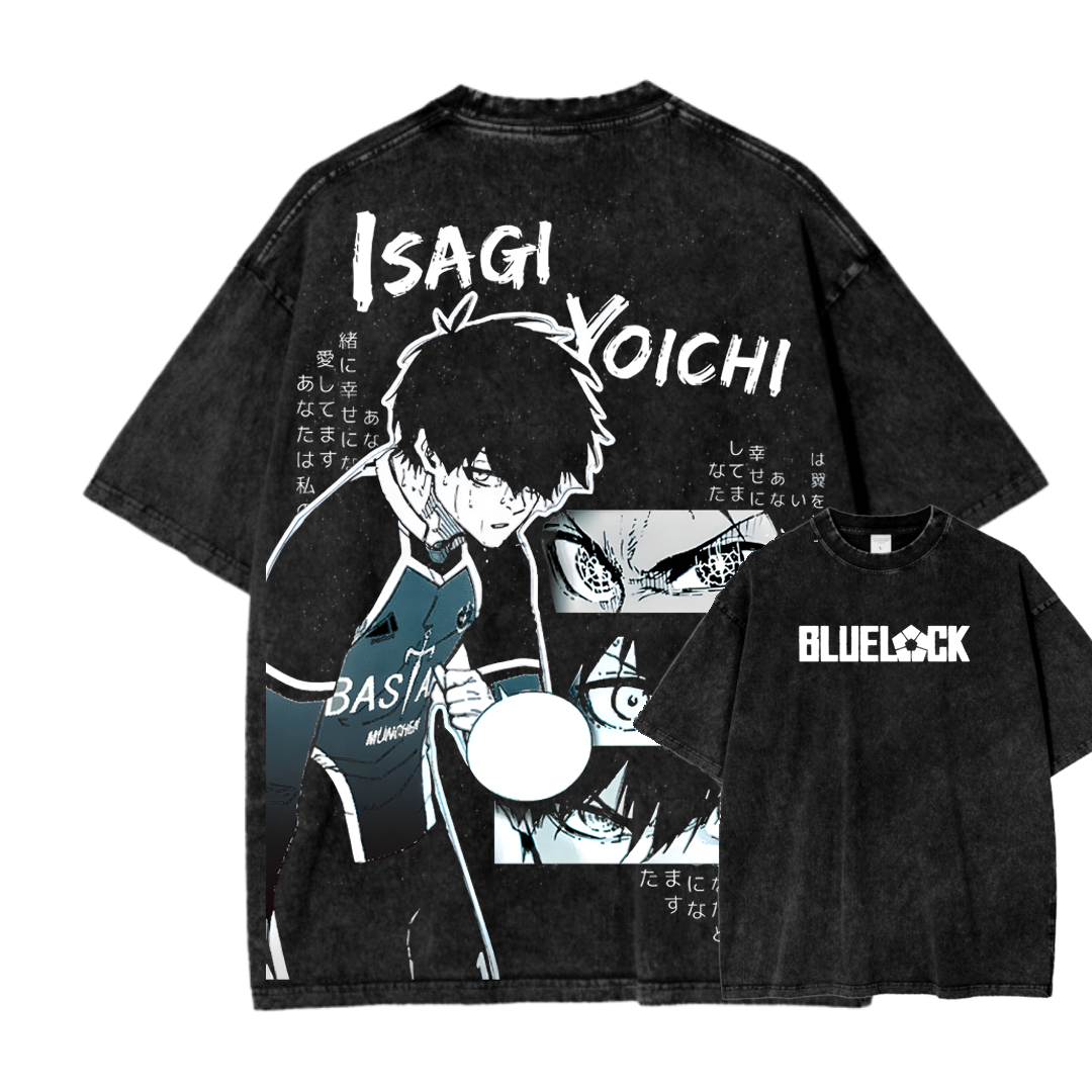Blue Lock Isagi Yoichi Japanese Streetwear Graphic T-shirt