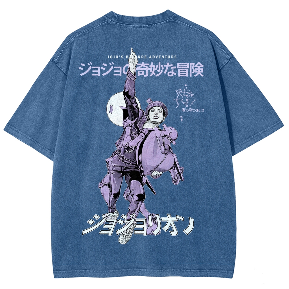 Jojo's Bizarre Adventure Unisex Fit Washed T-Shirt 2503001672
