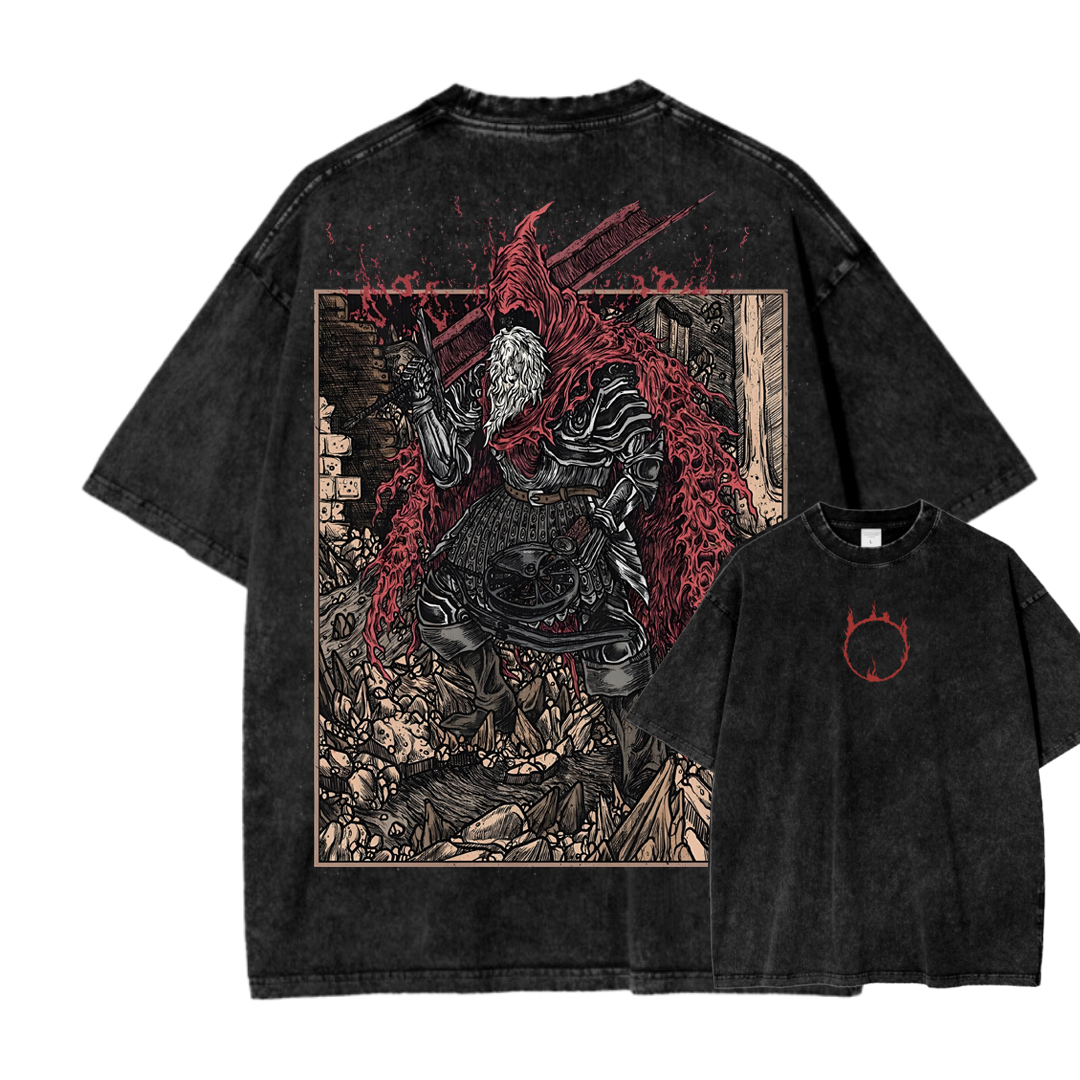 DARK SOULS Unisex Fit Washed T-Shirt 2505003210