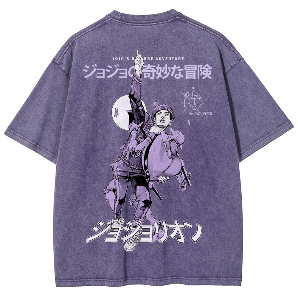 Jojo's Bizarre Adventure Unisex Fit Washed T-Shirt 2503001672