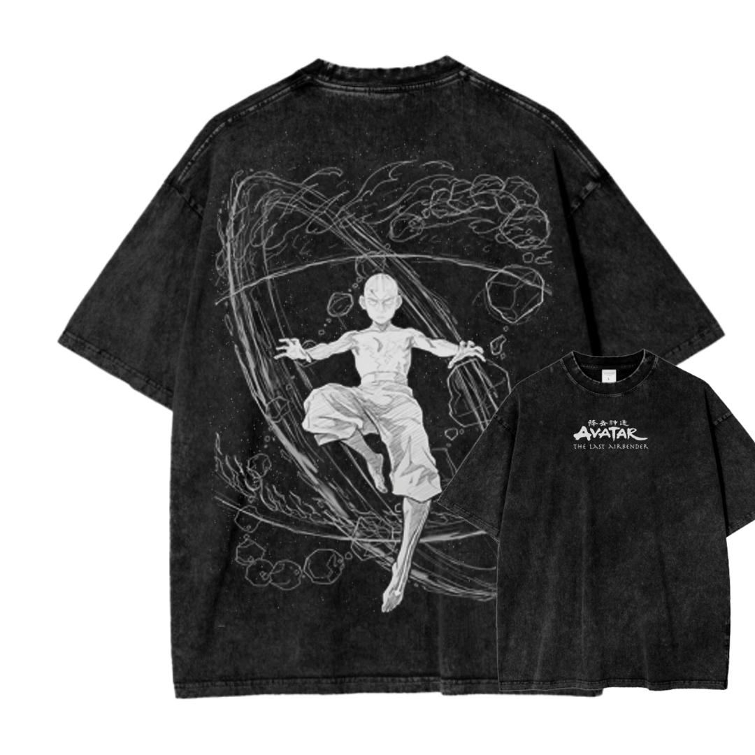 Avatar: The Last Airbender Retro Vintage Washed T-Shirt 2503006104