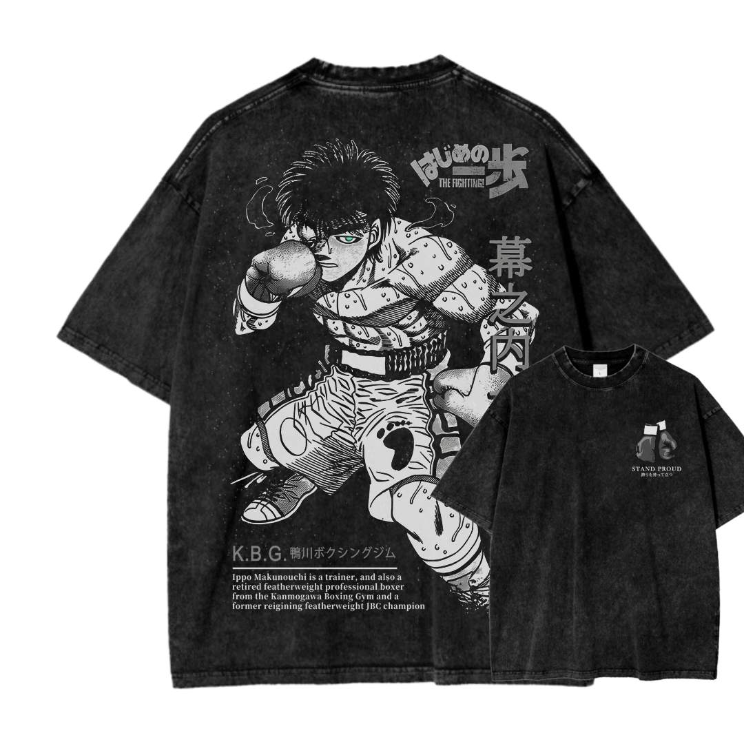 Hajime no Ippo Unisex Fit Washed T-Shirt 2506006890