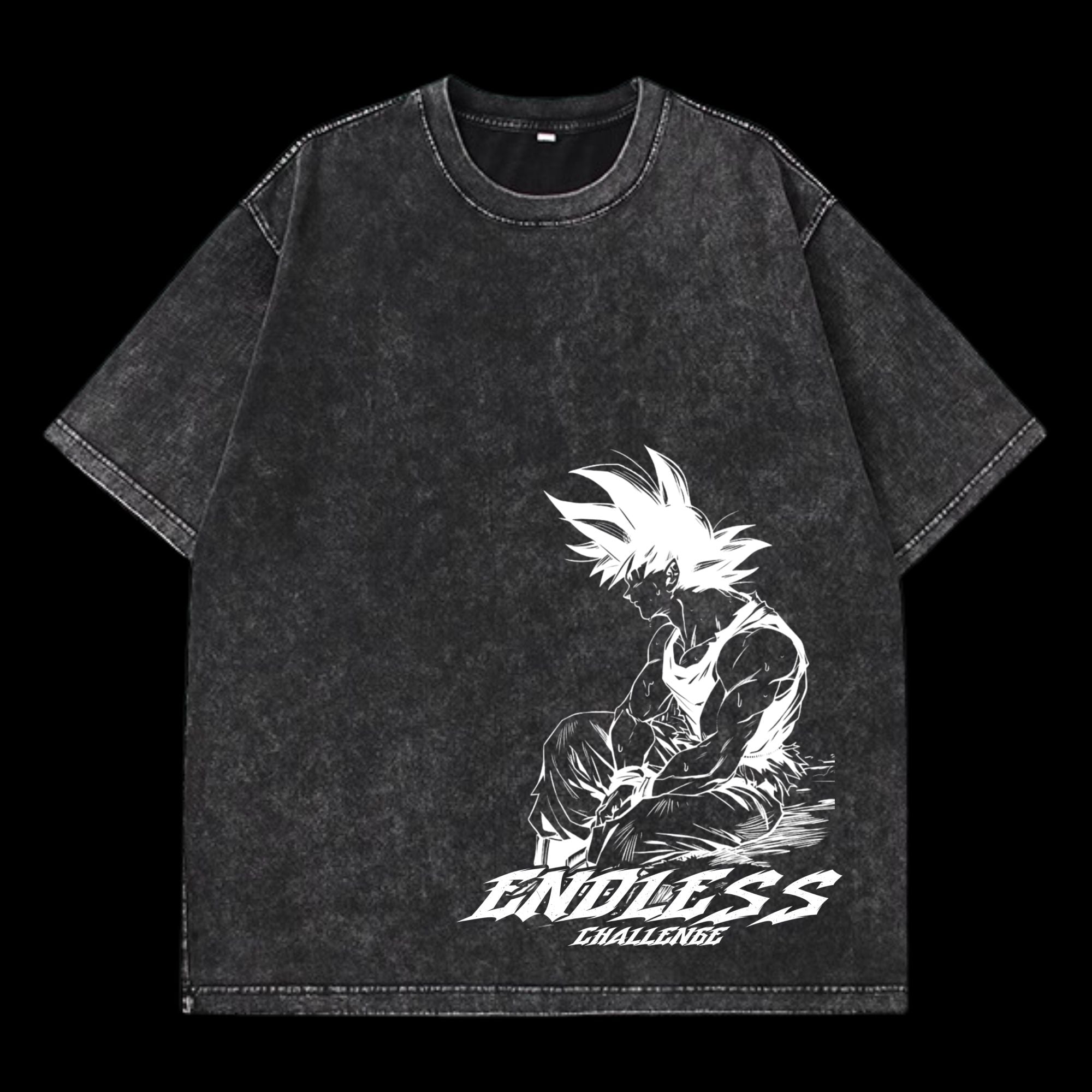  Goku endless challenge Washed T-Shirt | DragonBall
