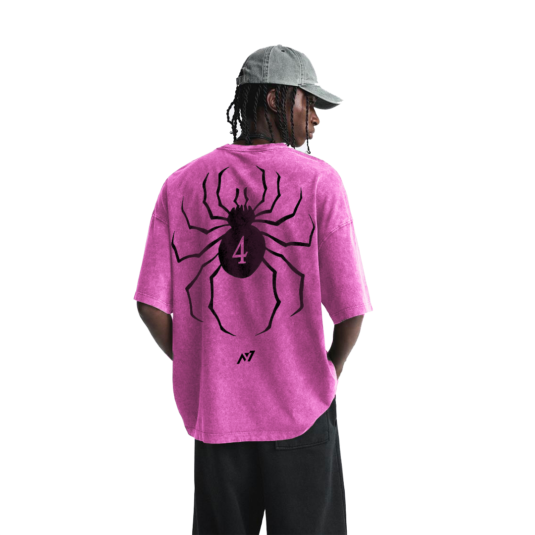 Hisoka Streetwear Shirt Pink Washed