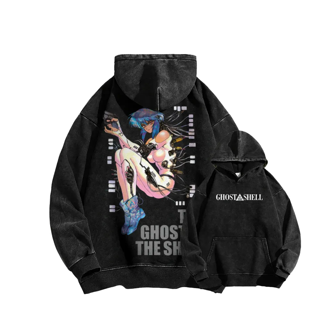 Ghost in the Shell Casual Washed Hoodie 2508014782