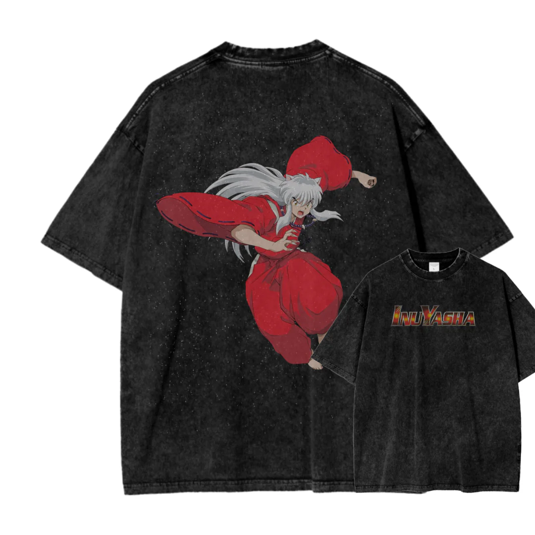 Inuyasha Unisex Fit Washed T-Shirt