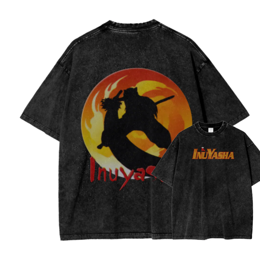 Inuyasha Unisex Fit Washed T-Shirt