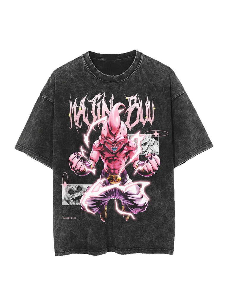 KID BUU Washed T-Shirt | DragonBall