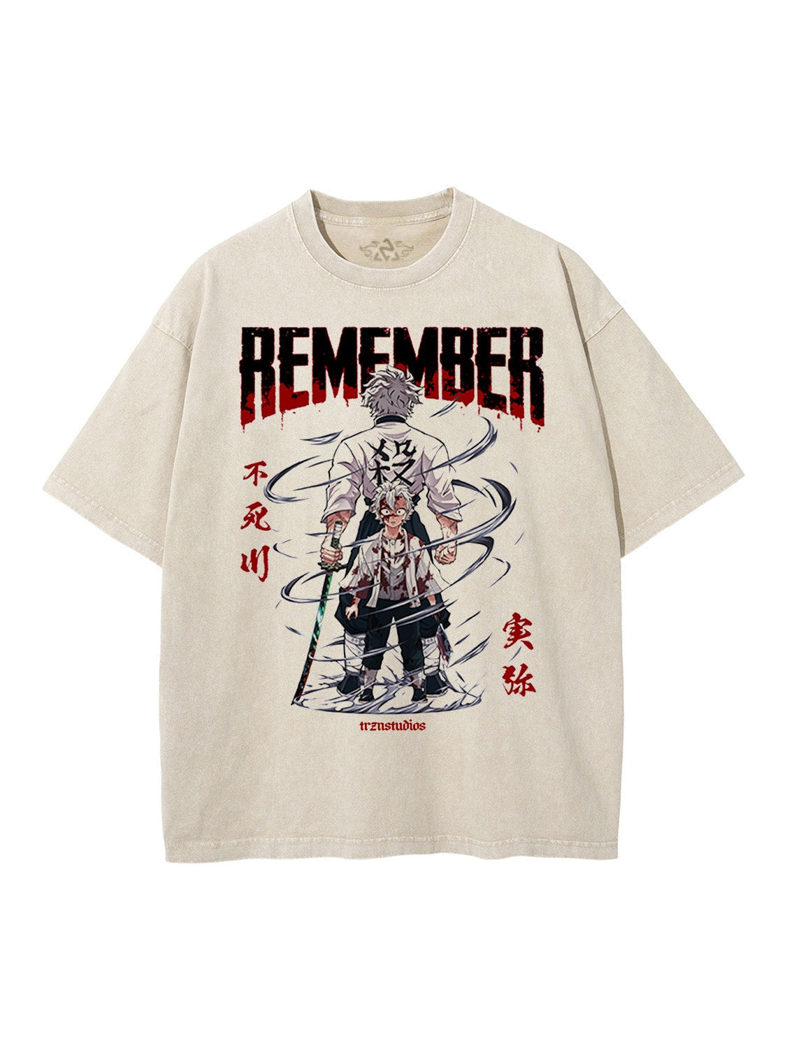  Sanemi 'Remember' Vintage Tee