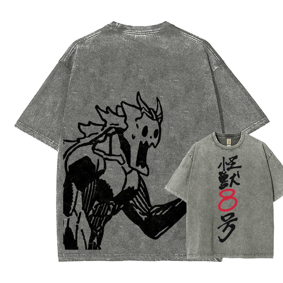 Kaiju No.8 Vintage Unisex Fit Washed T-Shirt 2505016571