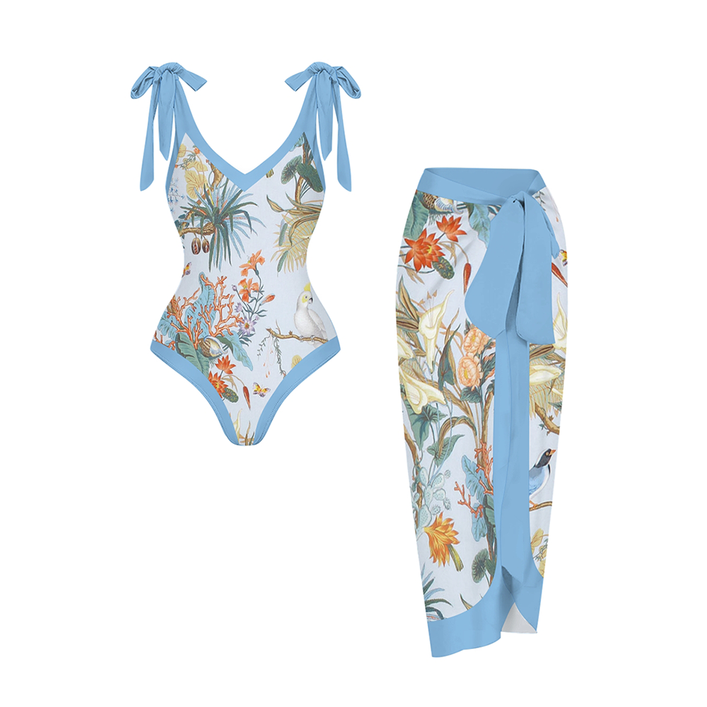 Tropical Jungle Printed Swimsuits and Cover Ups