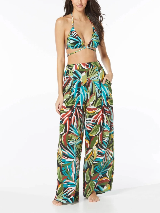 Casual Printed Swimsuit and Pant