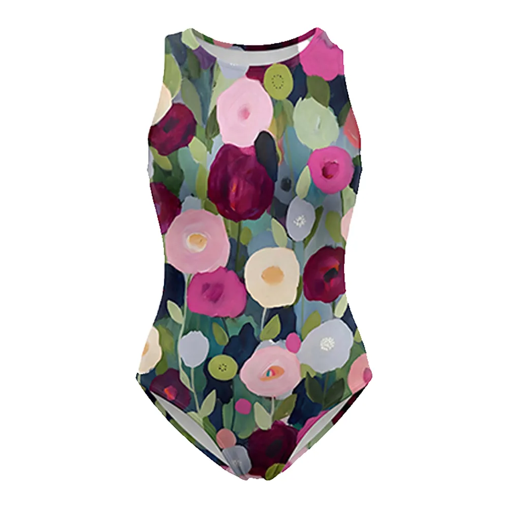 Colorful Floral One-Piece Swimwear Set