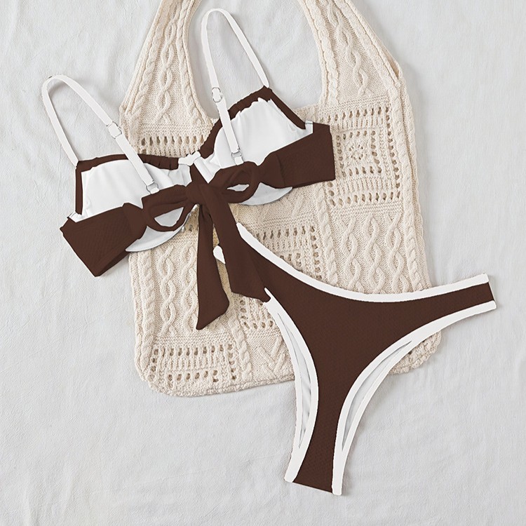 Women's Classic Solid Color Triangle Bikini