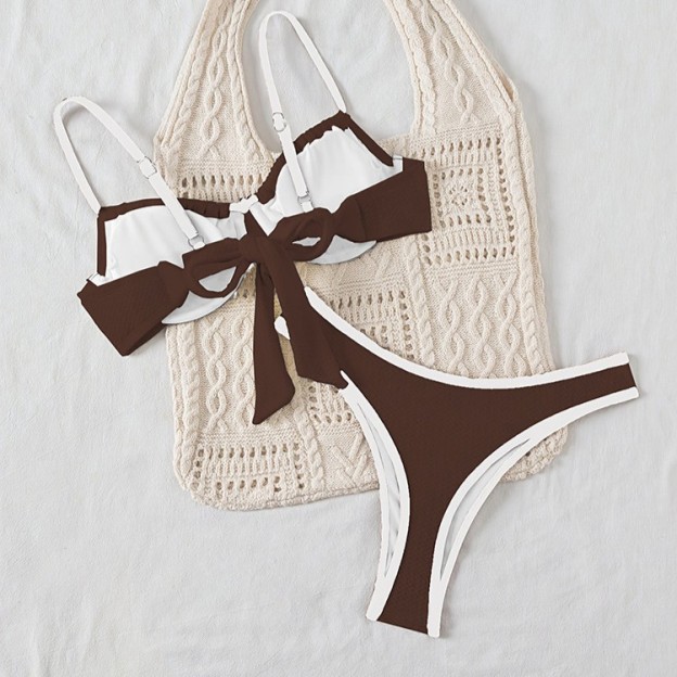 Women's Classic Solid Color Triangle Bikini