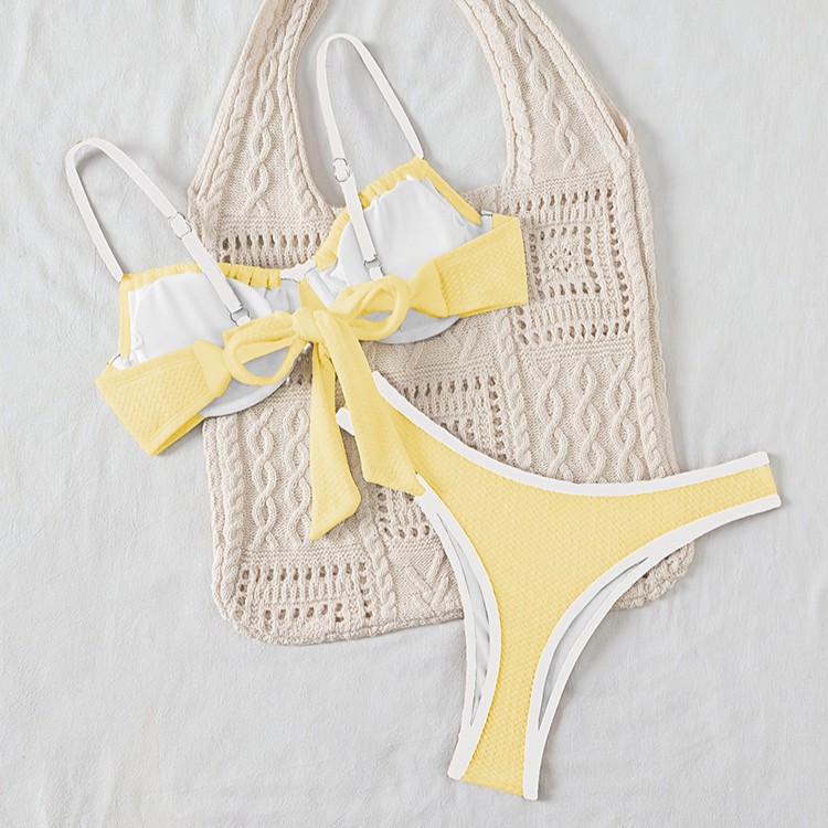 Women's Classic Solid Color Triangle Bikini