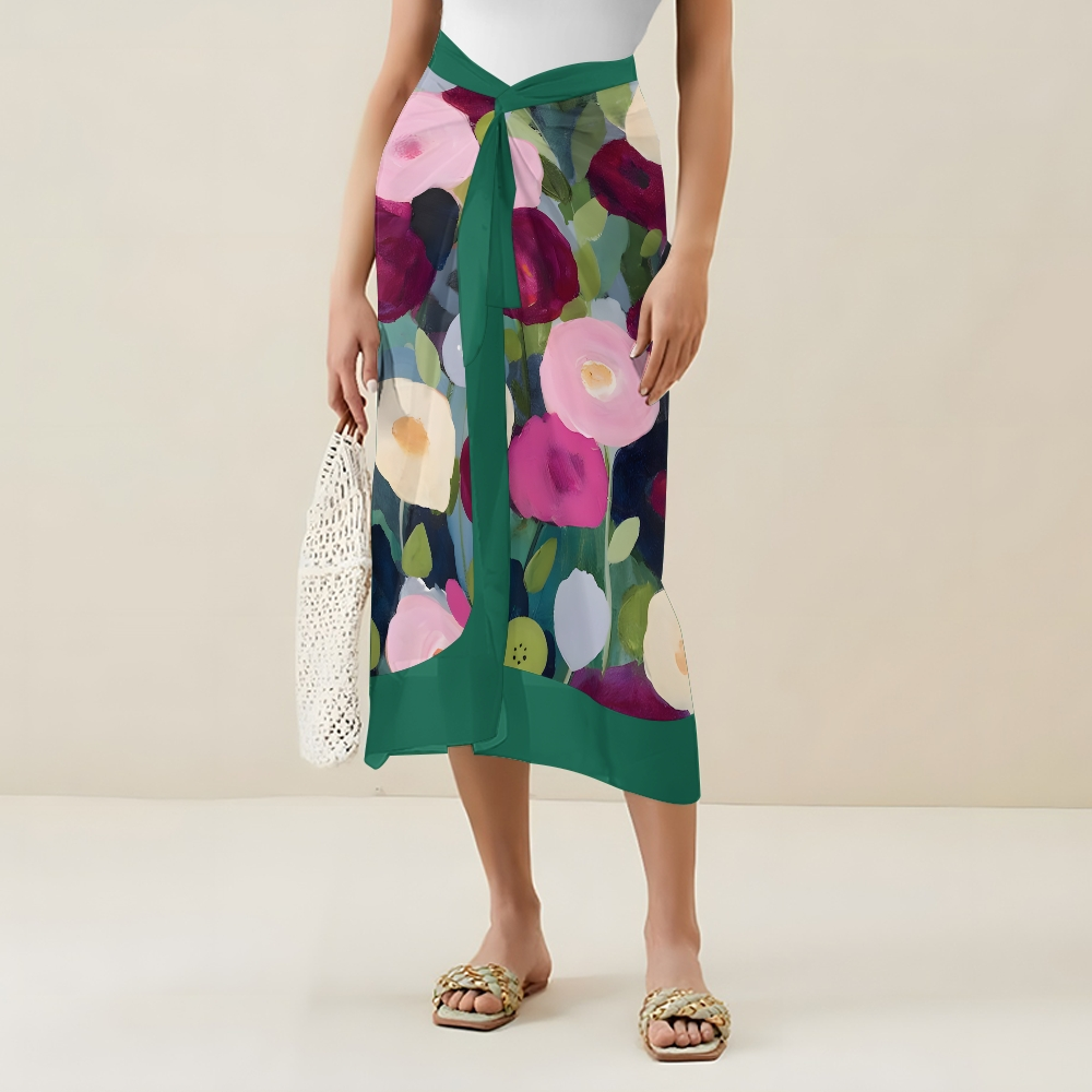 Colorful Floral One-Piece Swimsuit